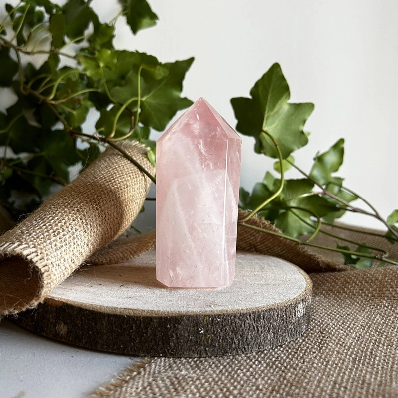 punta in Quarzo Rosa