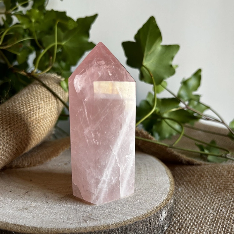 punta in Quarzo Rosa