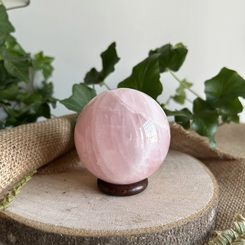 sfera in Quarzo Rosa