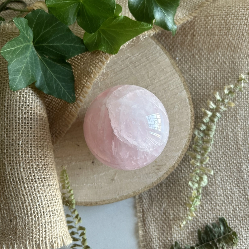 sfera in Quarzo Rosa