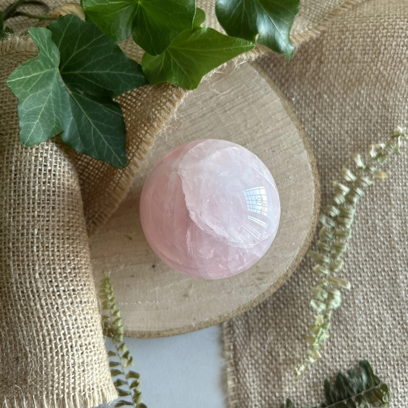 sfera in Quarzo Rosa