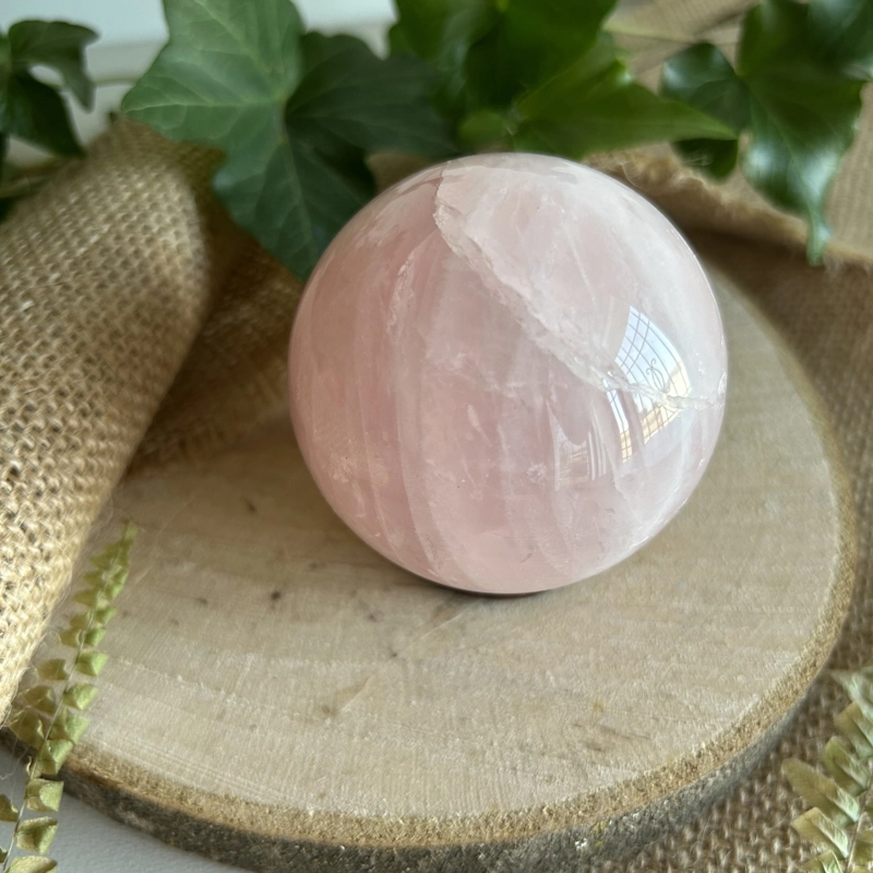 sfera in Quarzo Rosa