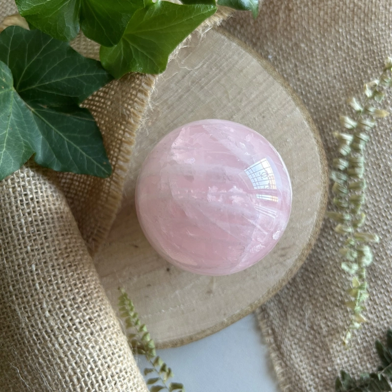 sfera in Quarzo Rosa