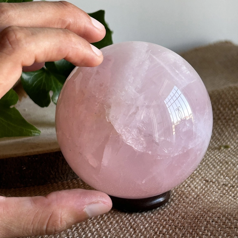 sfera in Quarzo Rosa