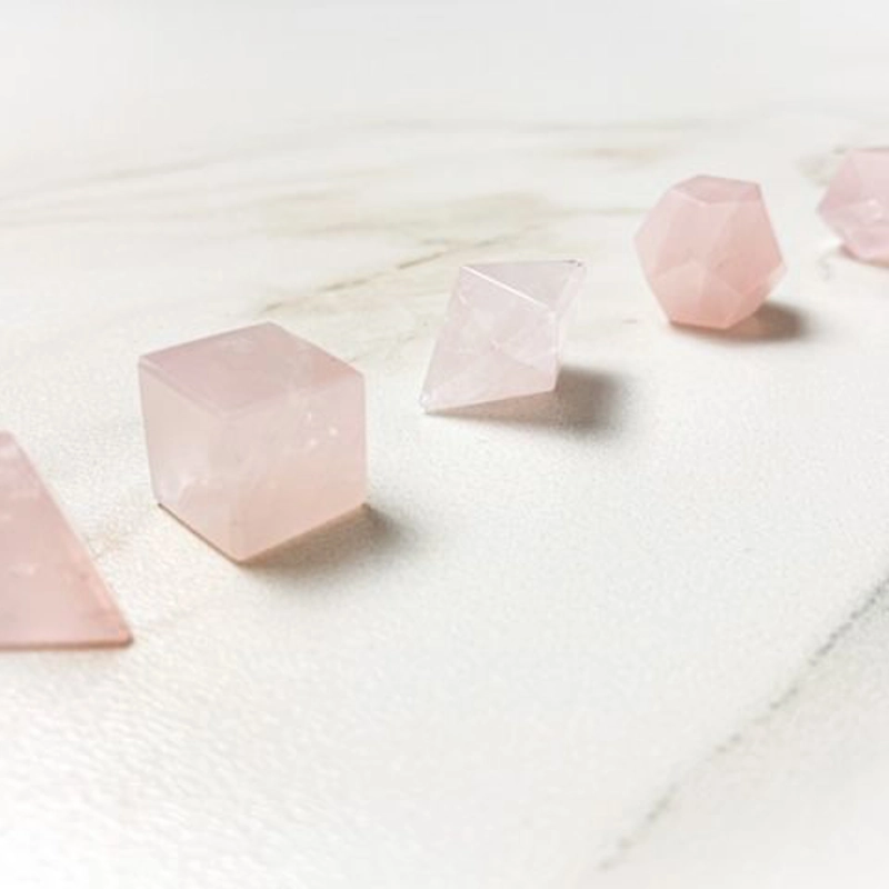 prismi in quarzo rosa