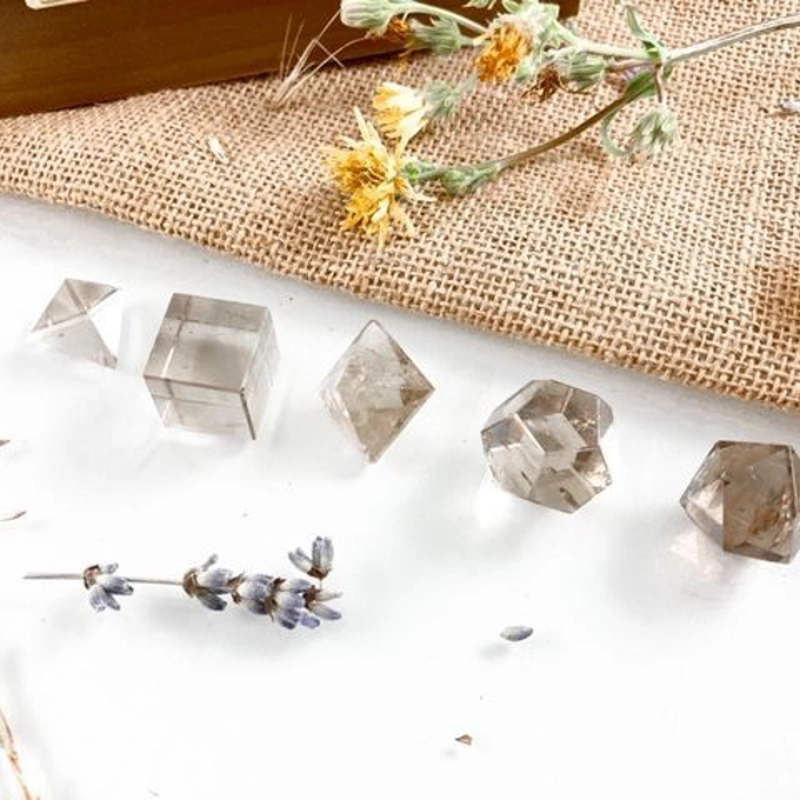 prismi in quarzo fumè