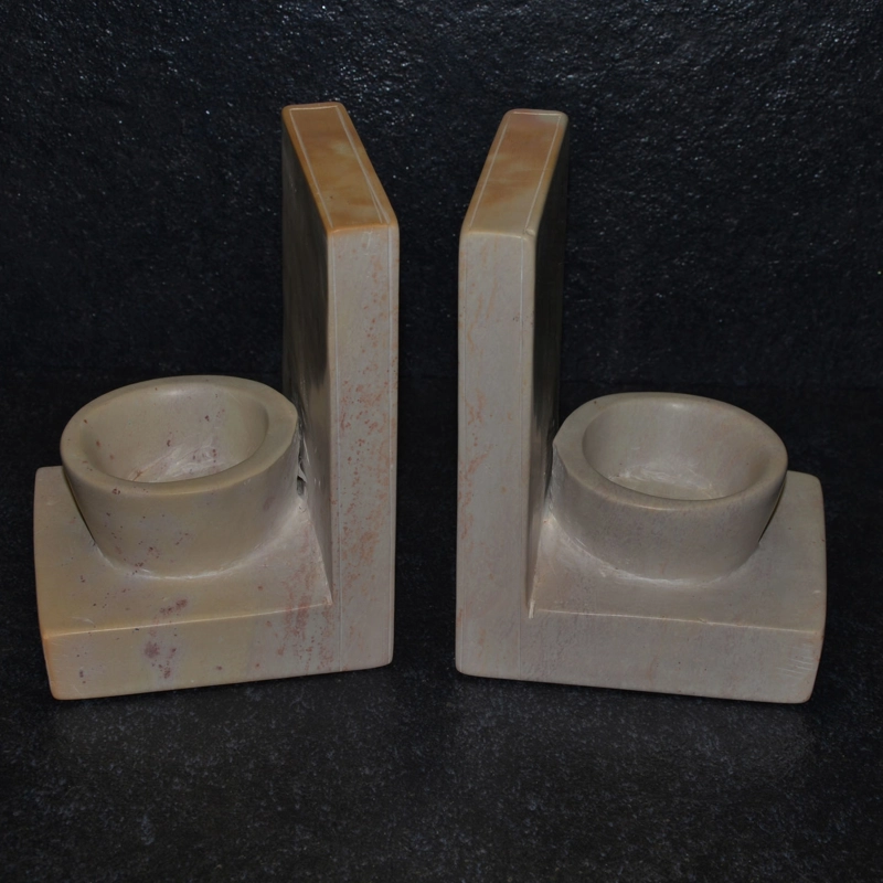 Fermalibro ciotola in pietra