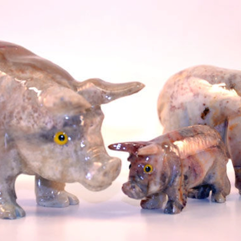 Maialino pietra cm. 3