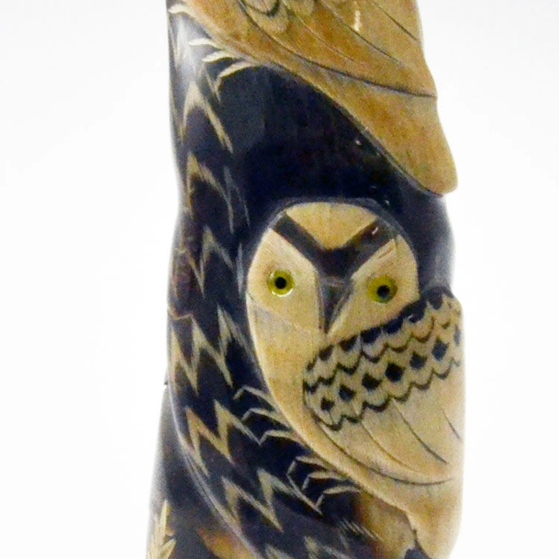 Scultura corno 2gufi