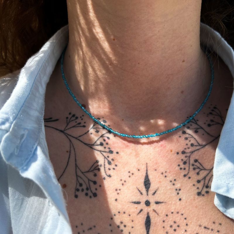 girocollo Clelia - Apatite Blu