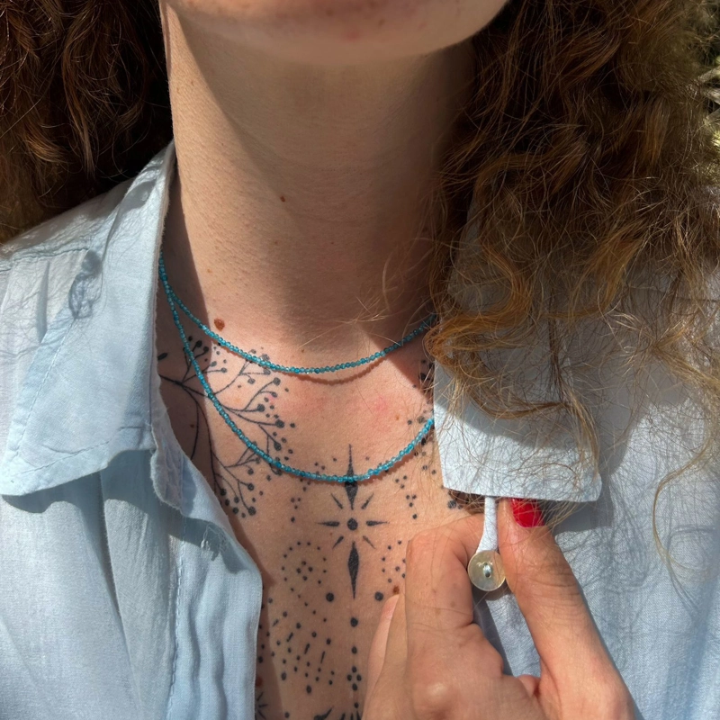 girocollo Clelia - Apatite Blu