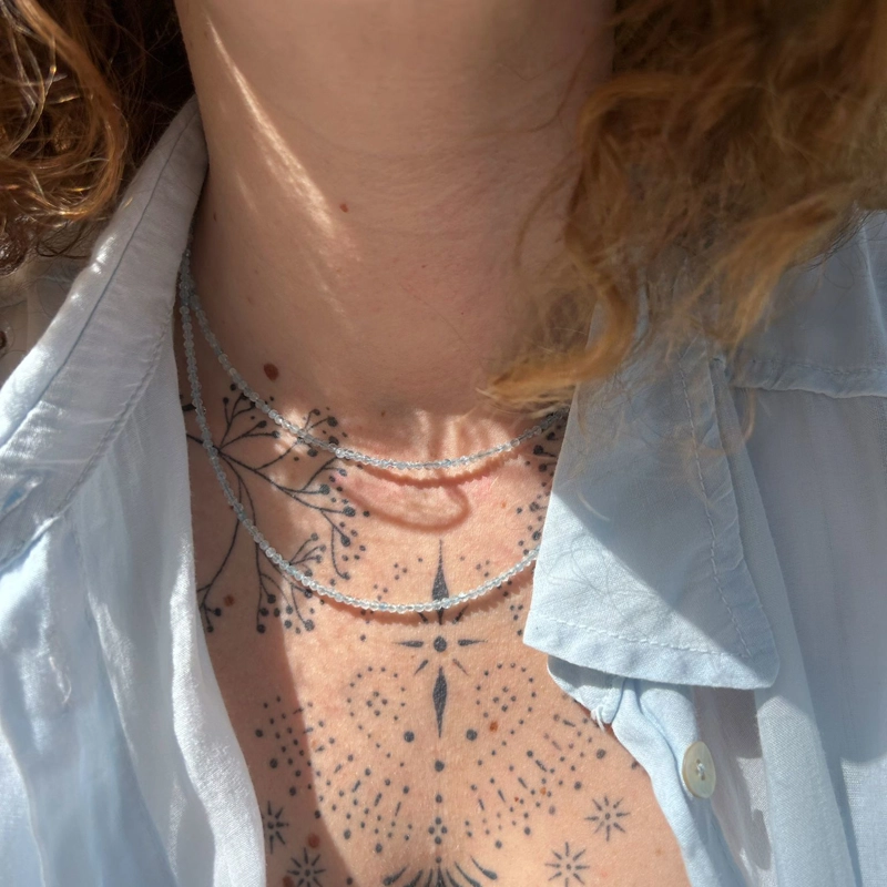 girocollo Clelia - Acquamarina