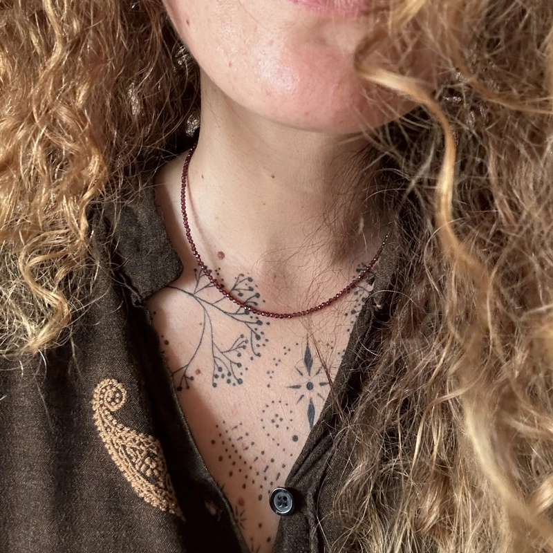 girocollo Clelia - granato