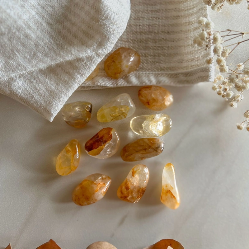 pietra burattata - quarzo golden healer