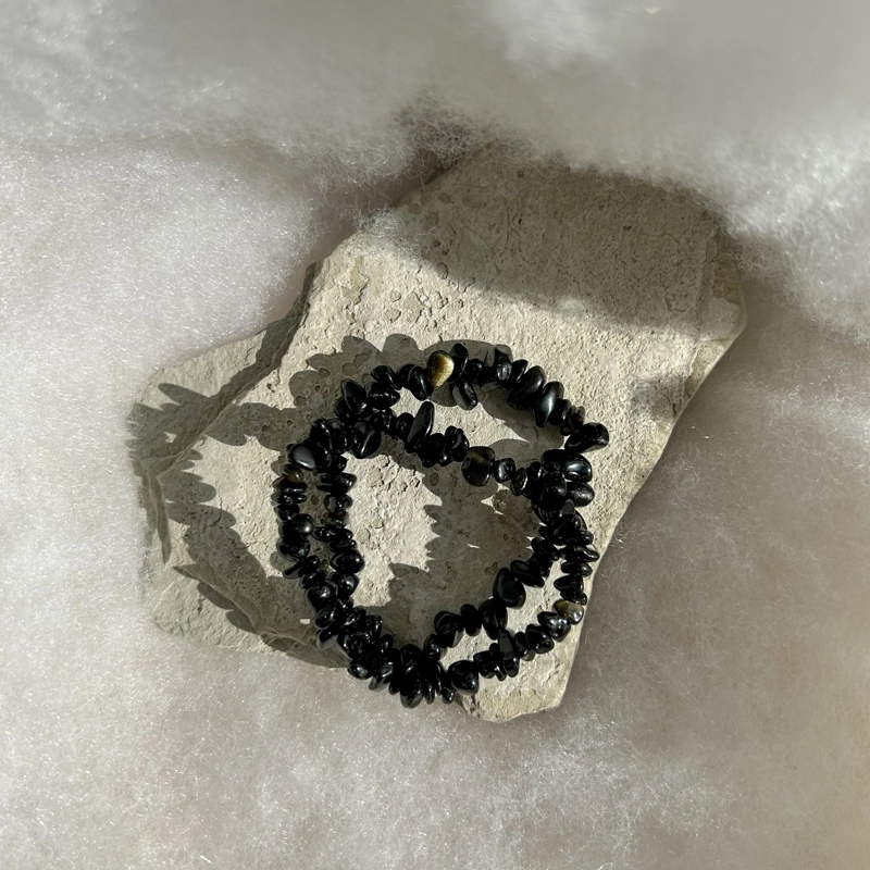 bracciale chips - Ossidiana