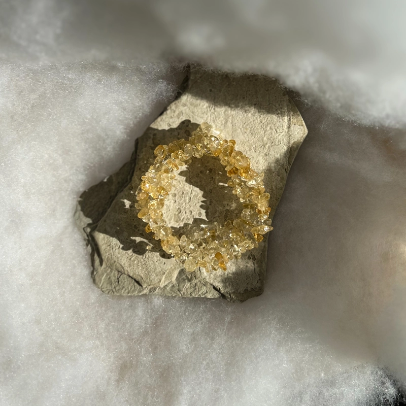 bracciale chips - Quarzo Citrino