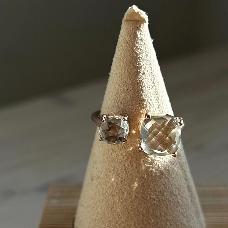 anello Dreamy big - Prasiolite