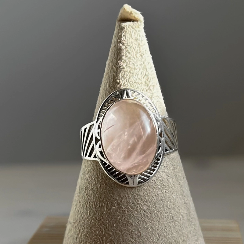 anello Quarzo Rosa