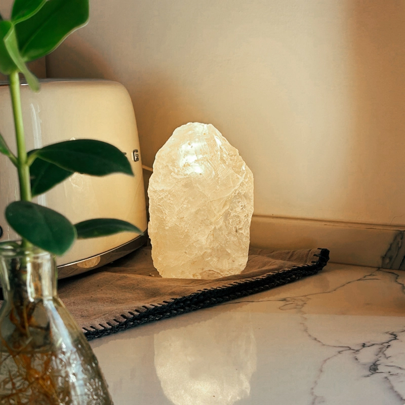 lampada quarzo ialino grezza