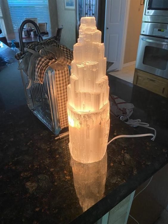 Lampada Selenite grande