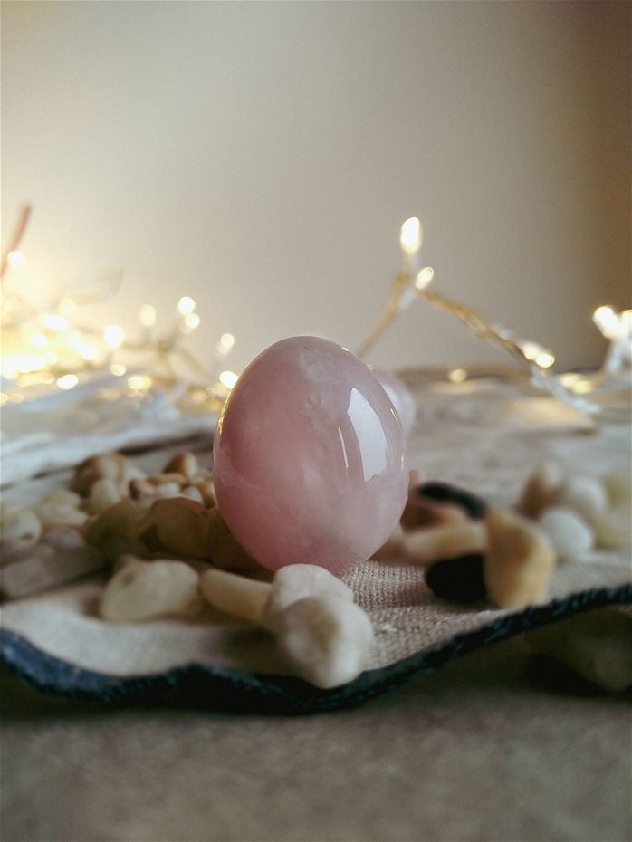 Yoni Egg in Quarzo Rosa