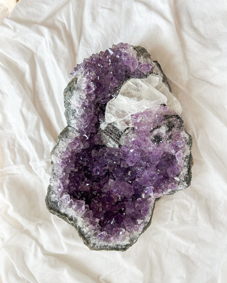 Ametista con Calcite dal brasile - B