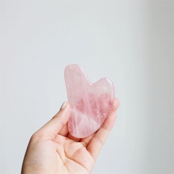 gua sha quarzo rosa