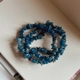 bracciale chips Apatite Blu