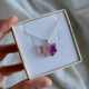 collana Fluorite - viola