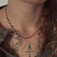 collana Ricami - Granato 38cm