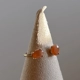 Anello Dreamy - Pietra di Luna pesca (Oro Giallo)