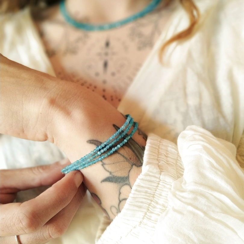 bracciale Elisa - Apatite Blu