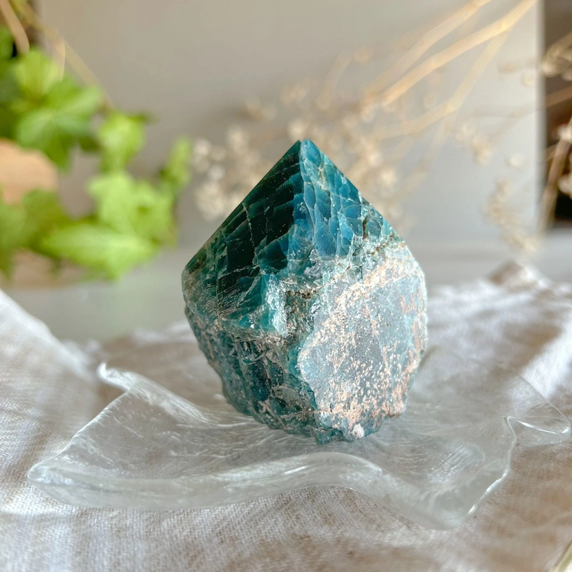 punta in Apatite blu