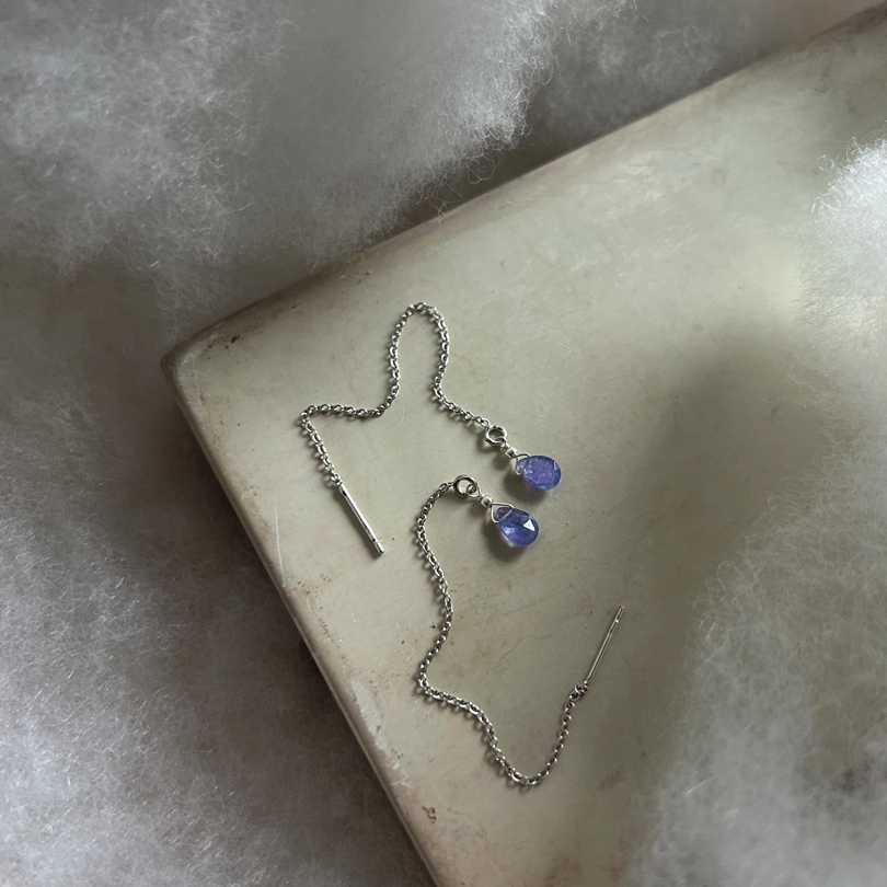 orecchini goccia di Tanzanite