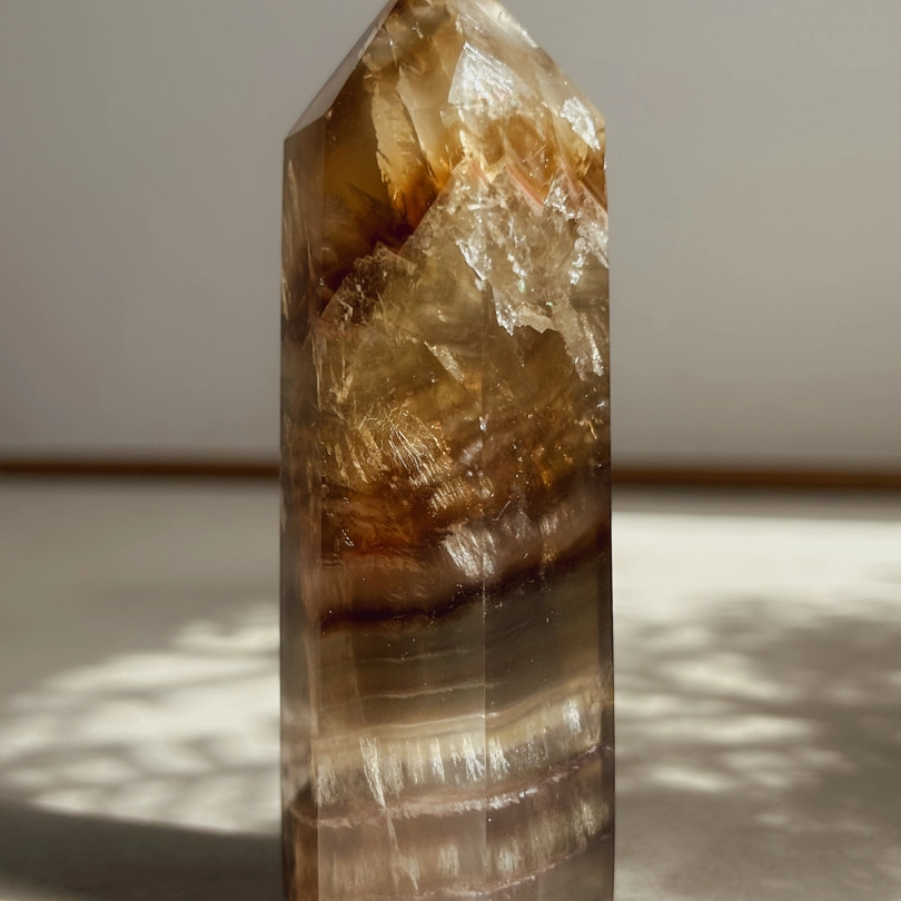 obelisco di Fluorite Arcobaleno