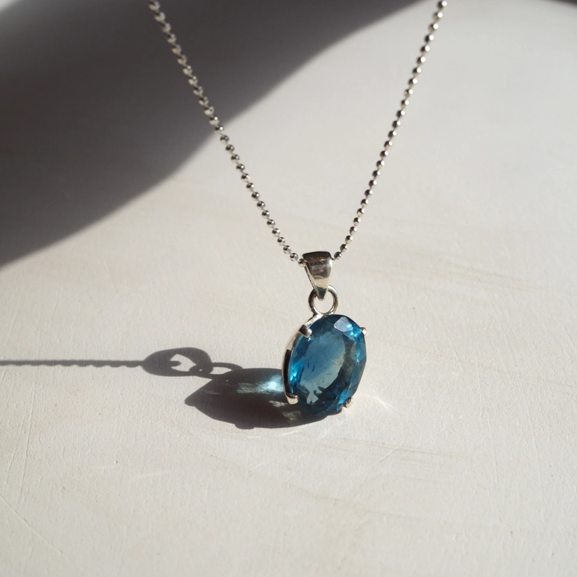 pendente Fluorite Blu