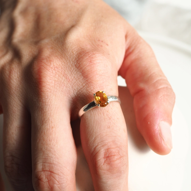 anello Quarzo Citrino