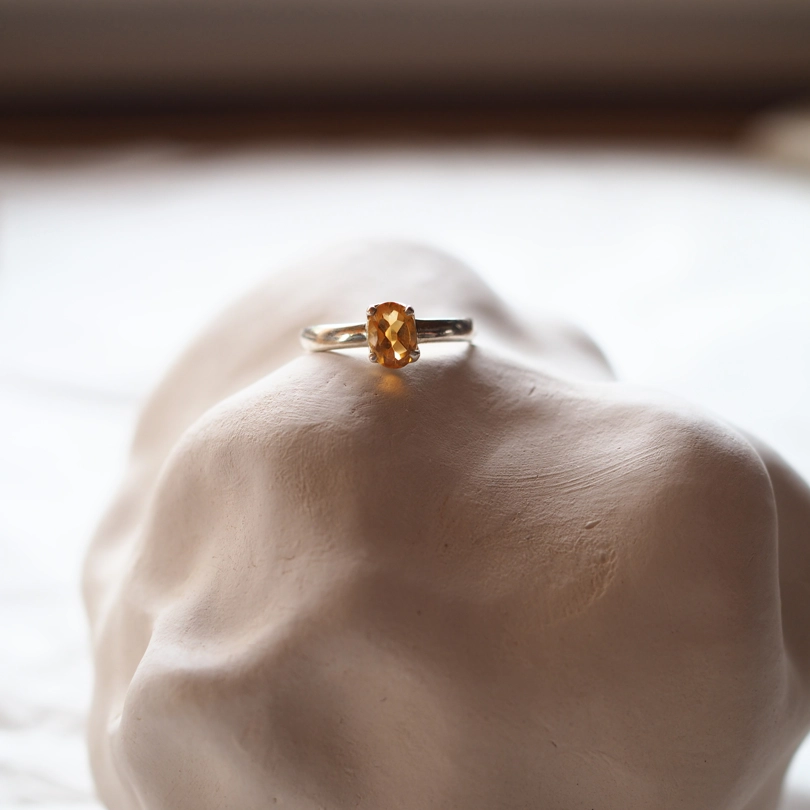 anello Quarzo Citrino