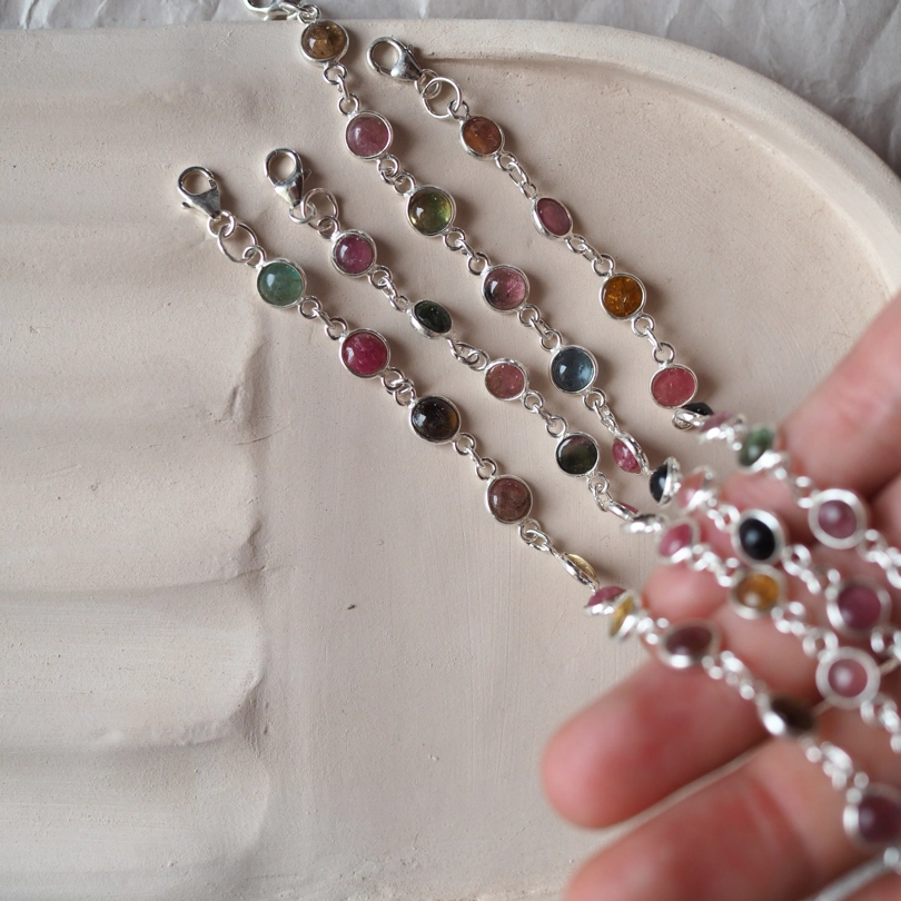 bracciali Tormalina Policroma - tondi
