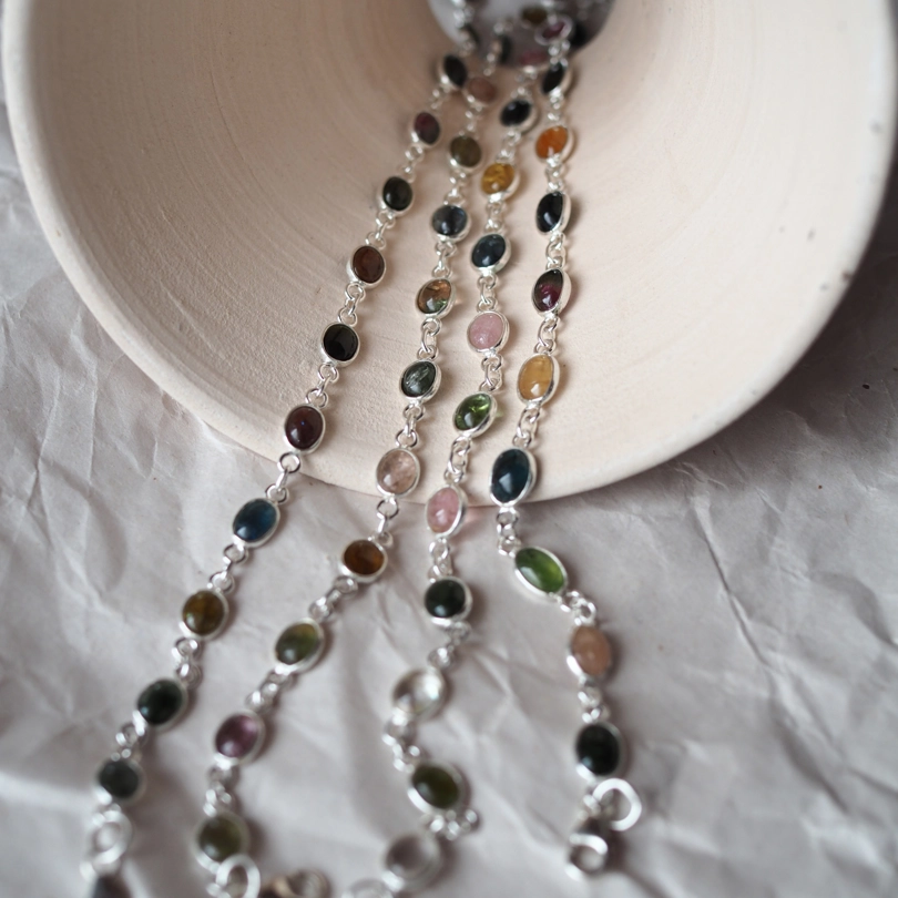 bracciali Tormalina Policroma - ovale
