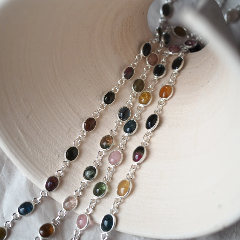bracciali Tormalina Policroma - ovale