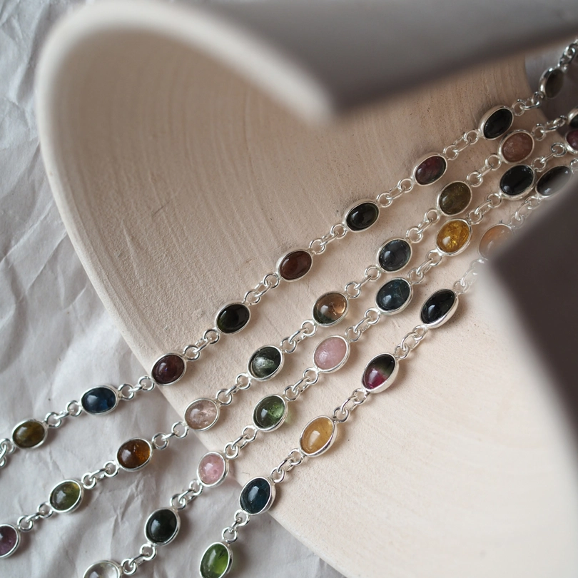 bracciali Tormalina Policroma - ovale