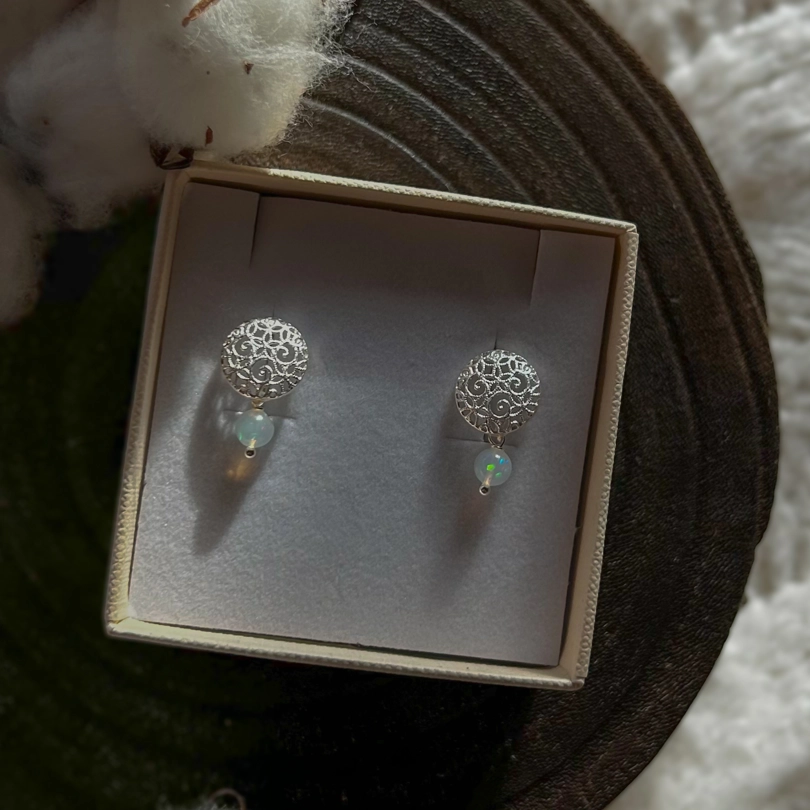 orecchini mandala Opale