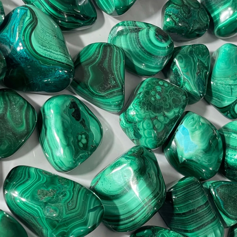 pietra burattata - Malachite