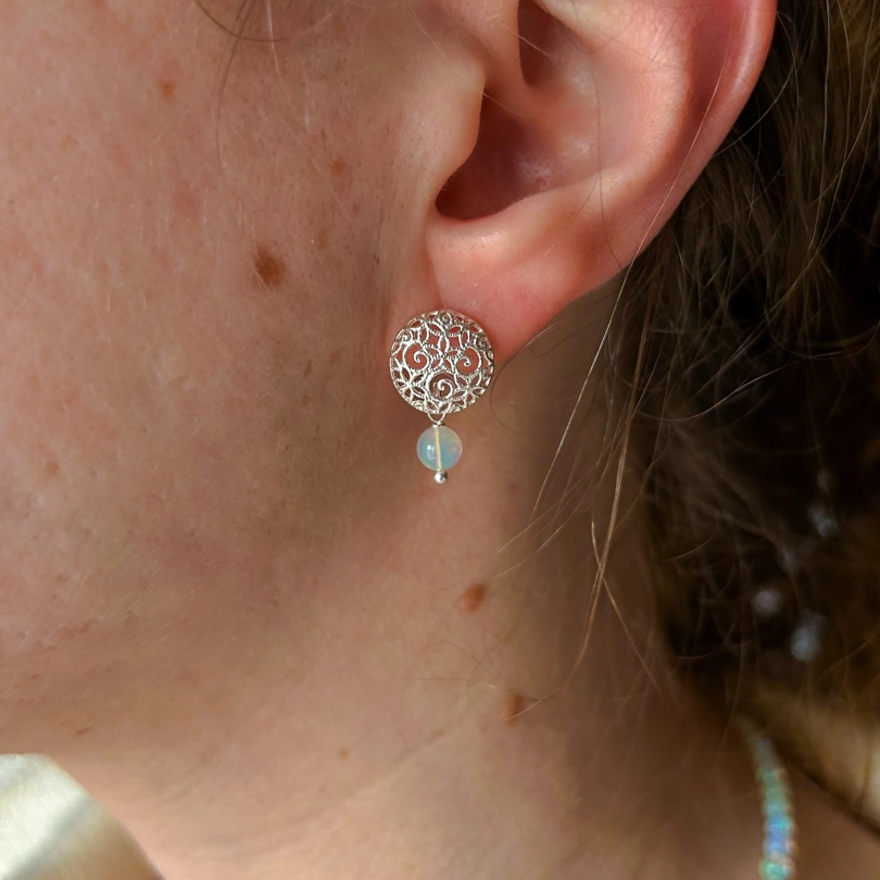 orecchini mandala Opale