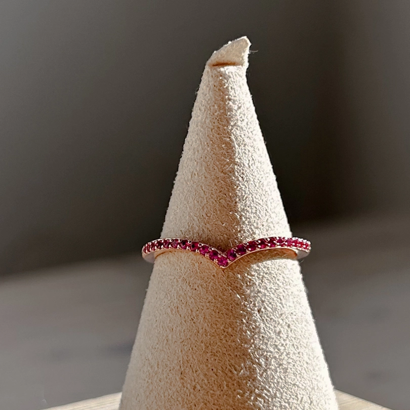 Anello V - Rubellite